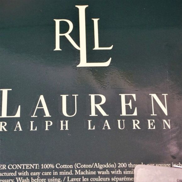 Vintage Lauren Ralph Lauren Full Flat Sheet Cape May Narrow Stripe Pink USA Made - Picture 6 of 9